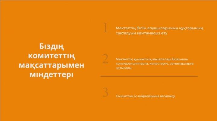 Үздік ата-аналар комитеті қалалық байқауы